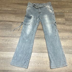 i.am.gia distressed baggy jeans